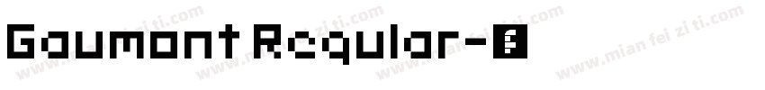 Gaumont Regular字体转换